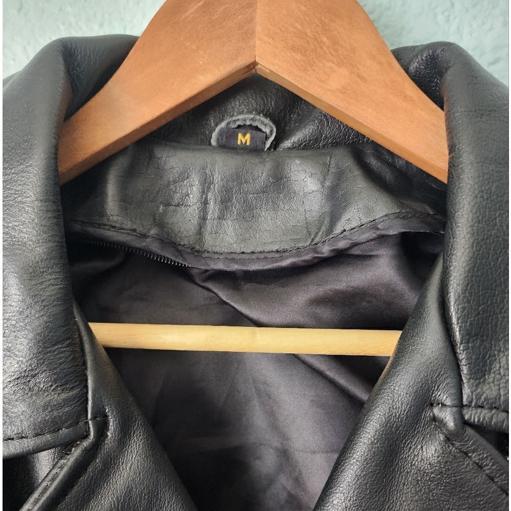 Leather Racer Women's Jacket Motorcycle - Picture 2 of 11